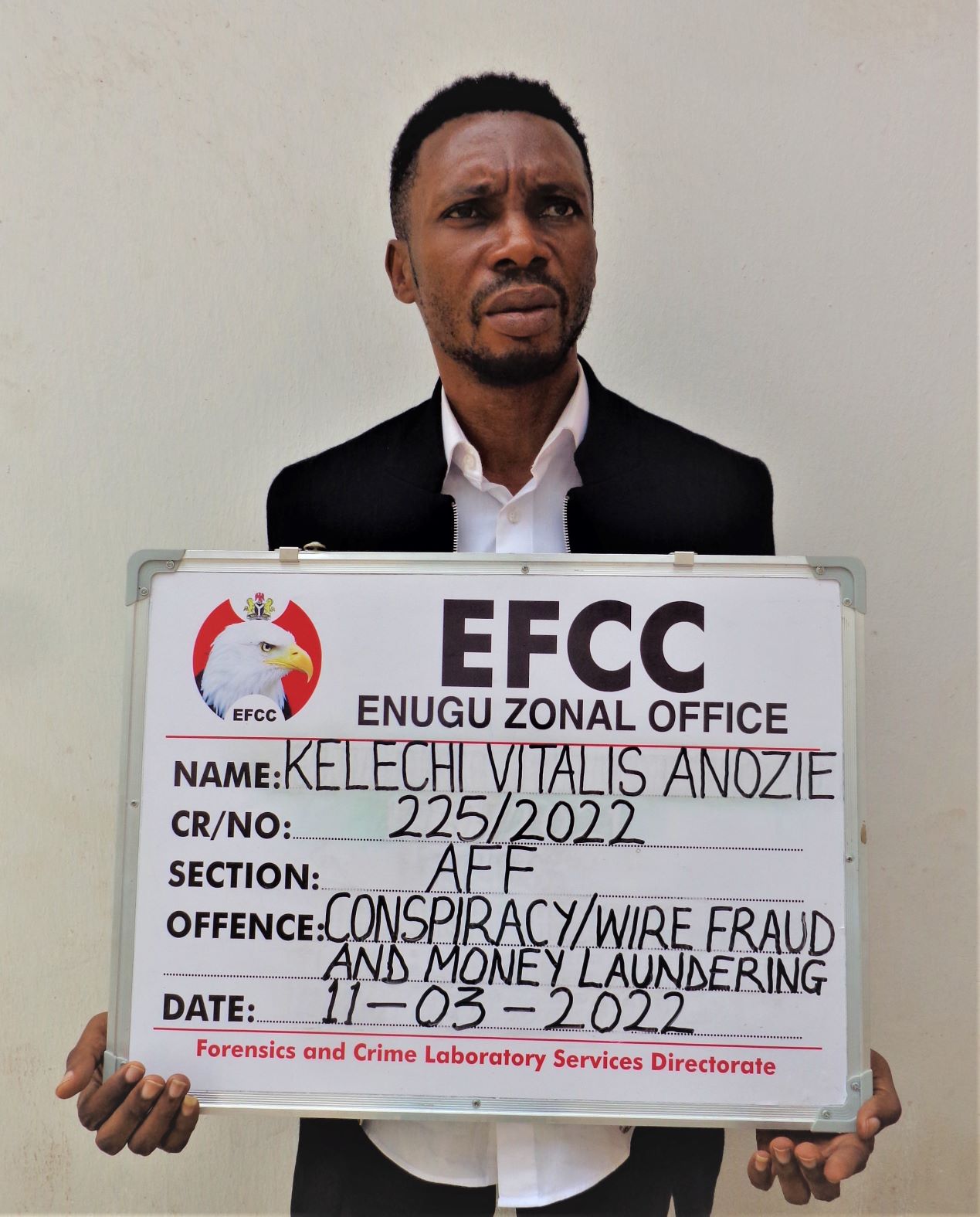 EFCC Arrests Church Founder Wanted By FBI for Wire Fraud in Enugu