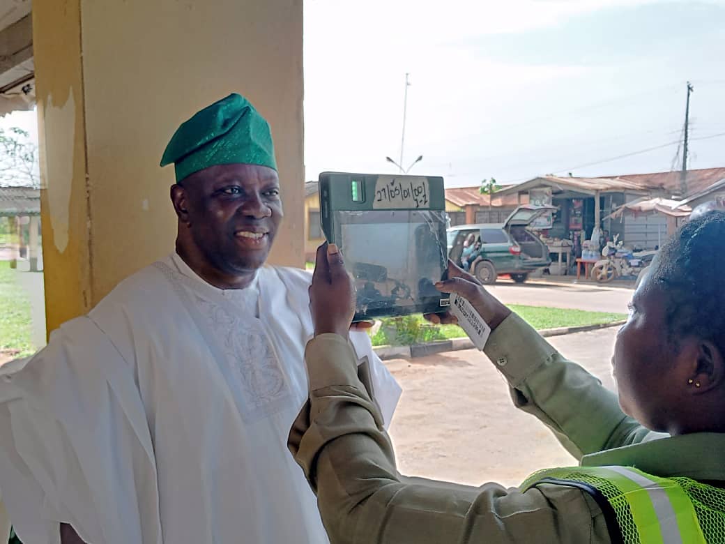 Ogun ADC Guber Candidate, Otegbeye Casts Vote, Commends Electoral Process