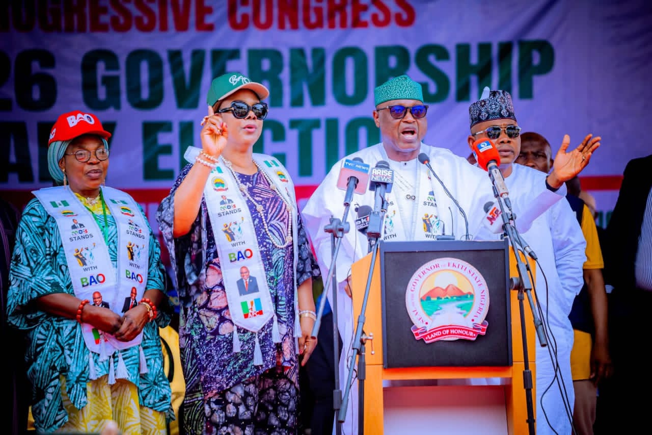 Aderemi Ajayi jubilates as Gov Oyebanji wins APC 2026 Guber Ticket