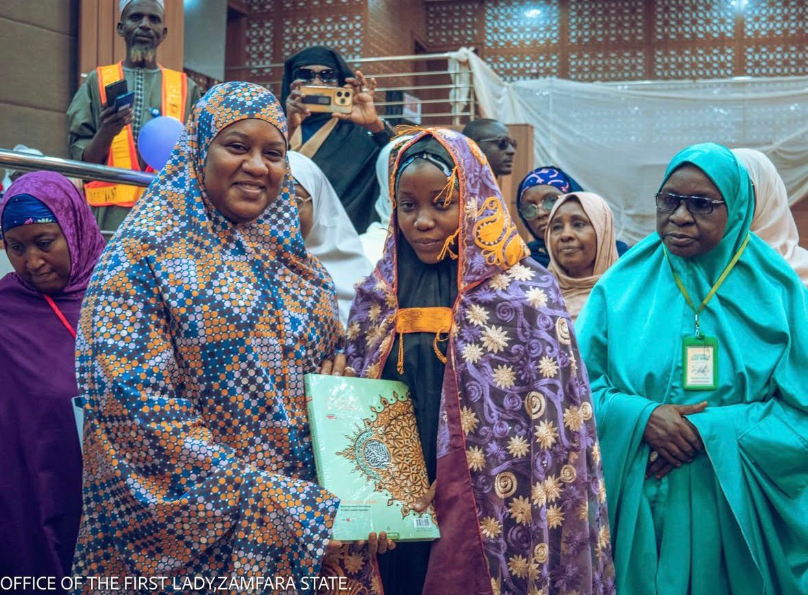 Zamfara First Lady donates N1.4m, offers free Hajj seats to winners of 29th Qur’anic recitation competition