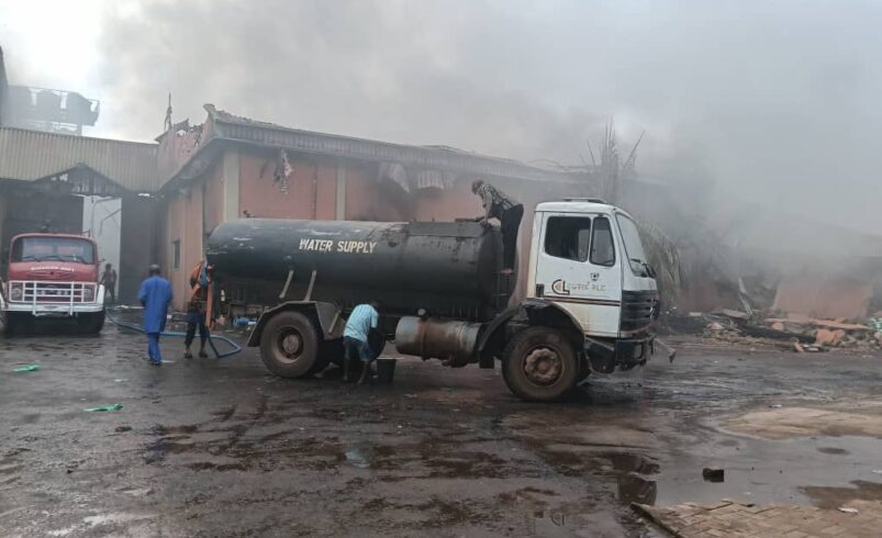 Nnewichi community sympathises with Mgt of Babymate diaper over fire outbreak, advocates for more proactive emergency services