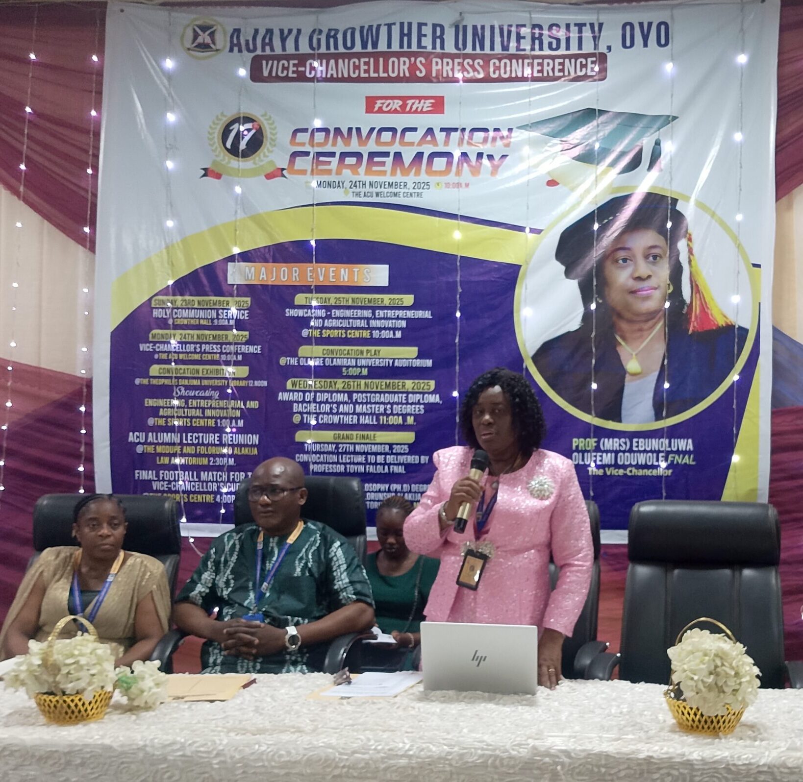 Ajayi Crowther University to graduate 3,633 Students at 17th Convocation