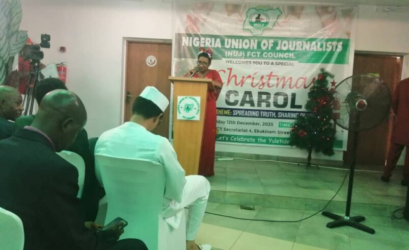 NUJ FCT Council Celebrates Xmas Carol, hails Journalists as force for truth, justice, National development