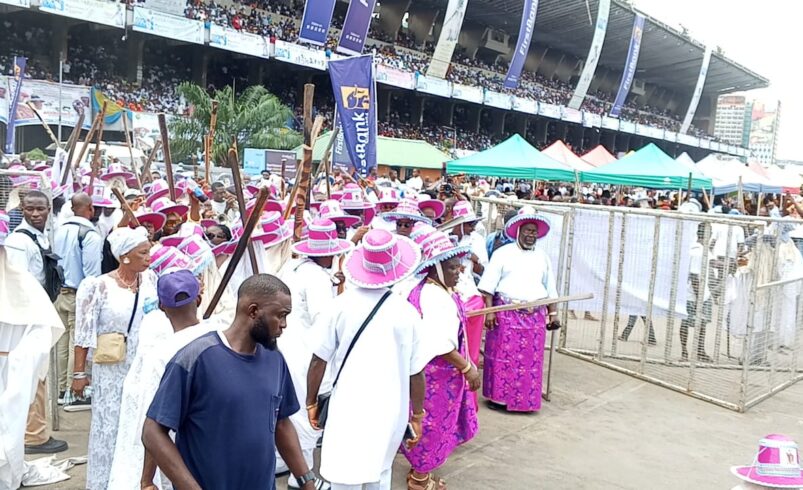 Lagos residents troop out in colourful style to mark 73rd Adamu orisha play