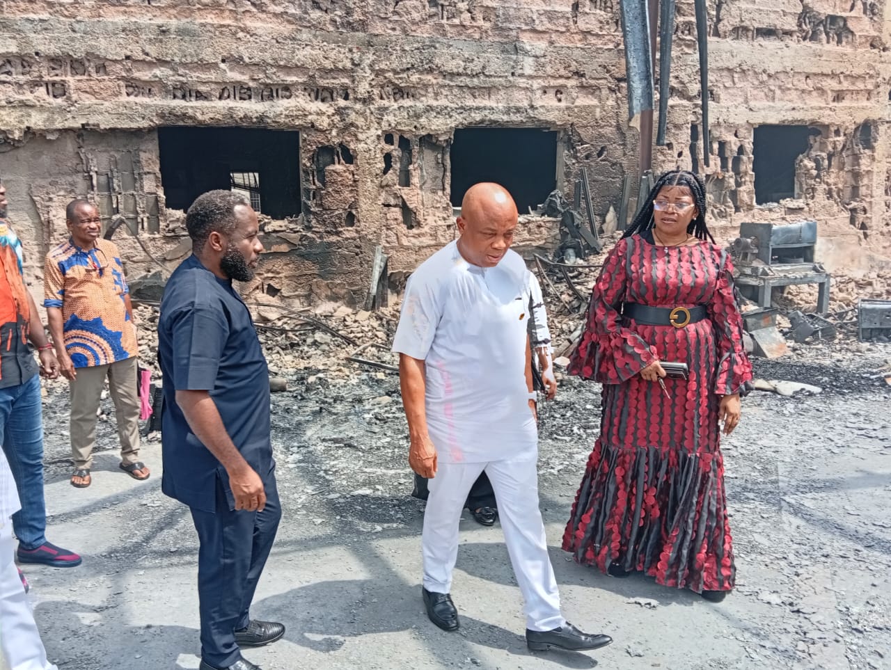 Udechukwu visits factory fire victim Ngobros, reassures swift rebuilding, modernization