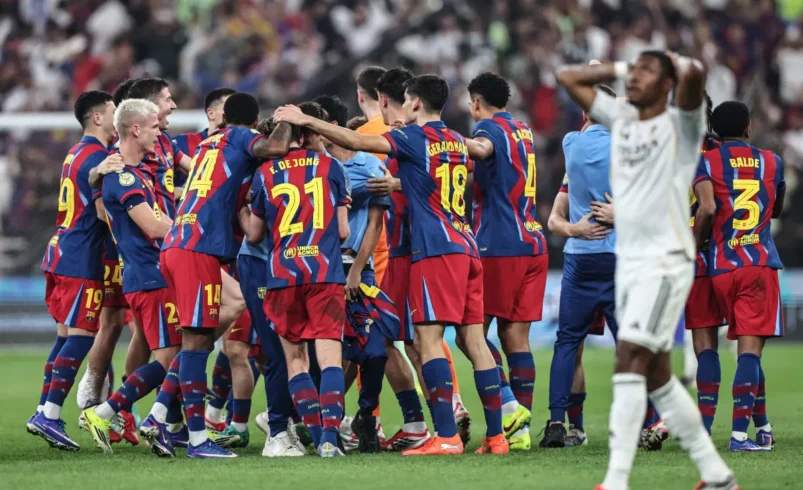 Raphinha silences Madrid again as Barca snatch Super Cup in chaotic Clásico