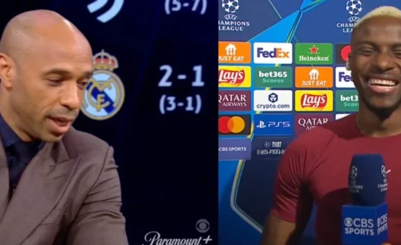 ‘How bodi?’ Thierry Henry greets Osimhen in Pidgin