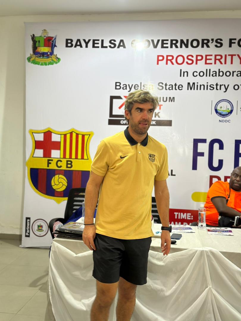 ‎FC Barcelona/Prosperity Cup international coaching clinic kick-off in Yenagoa