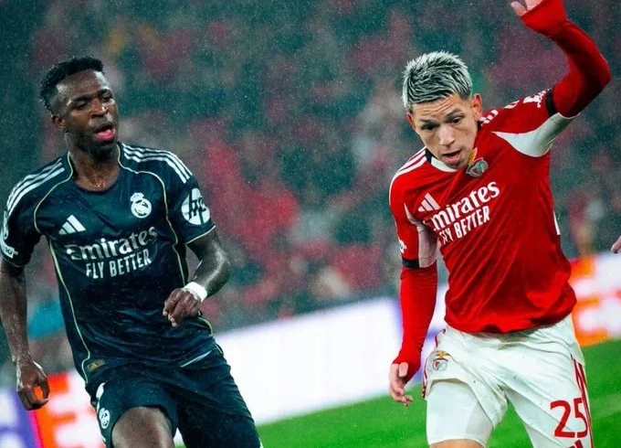 UEFA suspends Benfica’s Prestianni over racist abuse against Vinicius