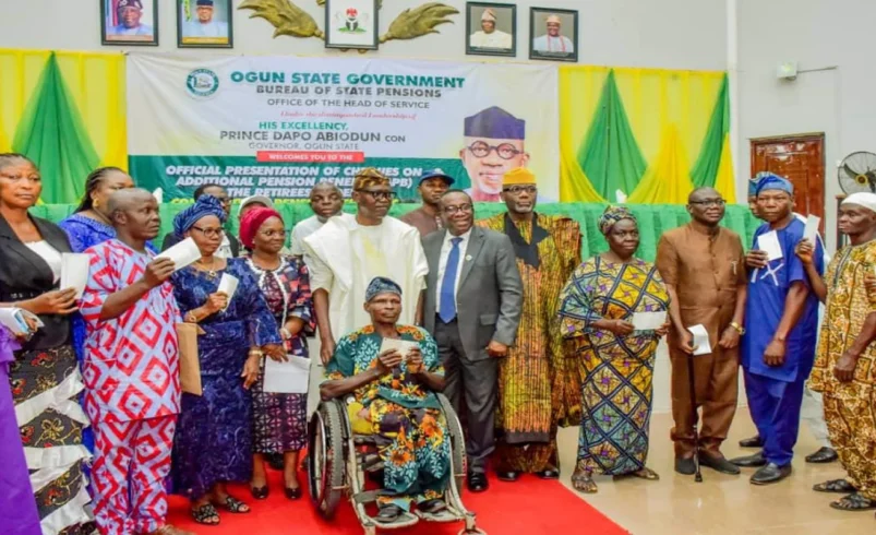 Abiodun disburses up to ₦17m each to 111 Ogun retirees under new pension boost scheme
