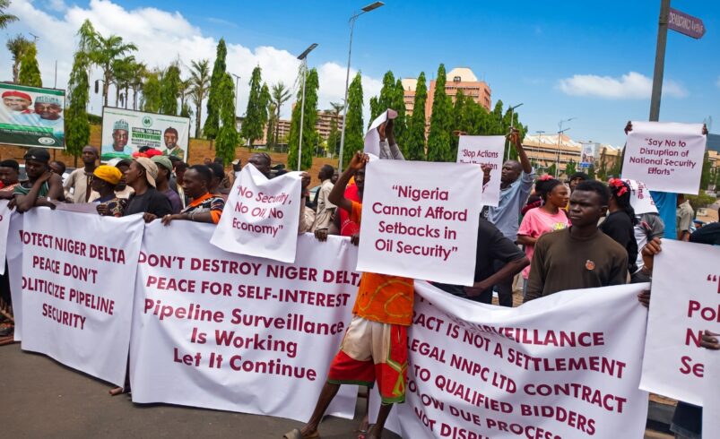 Protesters storm NASS, oppose calls to decentralise pipeline surveillance contract