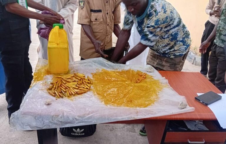 Zamfara CPG intercepts man 30-years with 324 live ammunition in Palm oil gallon