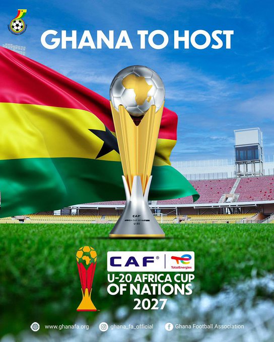Ghana lands 2027 U-20 hosting rights amid questions over CAF’s ‘confidence’
