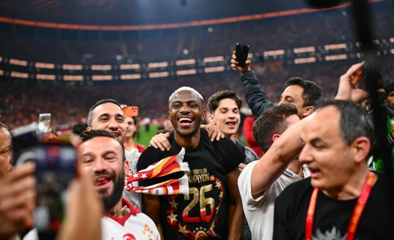 Osimhen secured brace as Galatasaray win their 26th league title