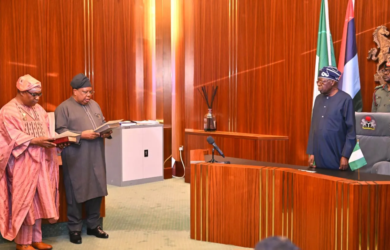 Tinubu Sswears in Minister Of Power, Minister of State for Foreign Affairs