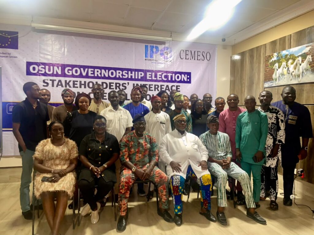 IPC trains media on how to drive issue-based coverage ahead of Osun 2026 Governorship Election