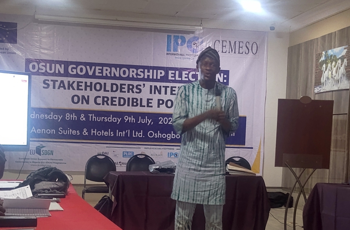 IPC trains media on how to drive issue-based coverage ahead of Osun 2026 Governorship Election