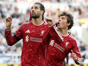 EPL: Late Szoboszlai penalty earns Liverpool 2-2 draw against Newcastle