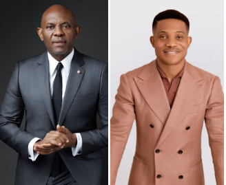 L – R: Tony Elumelu, Chairman, Heirs Life Assurance; Pastor Jerry Eze, incoming director, Heirs Life Assurance