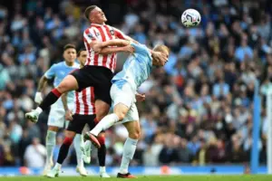EPL: Man City beat Sunderland 5-3 to seize top spot