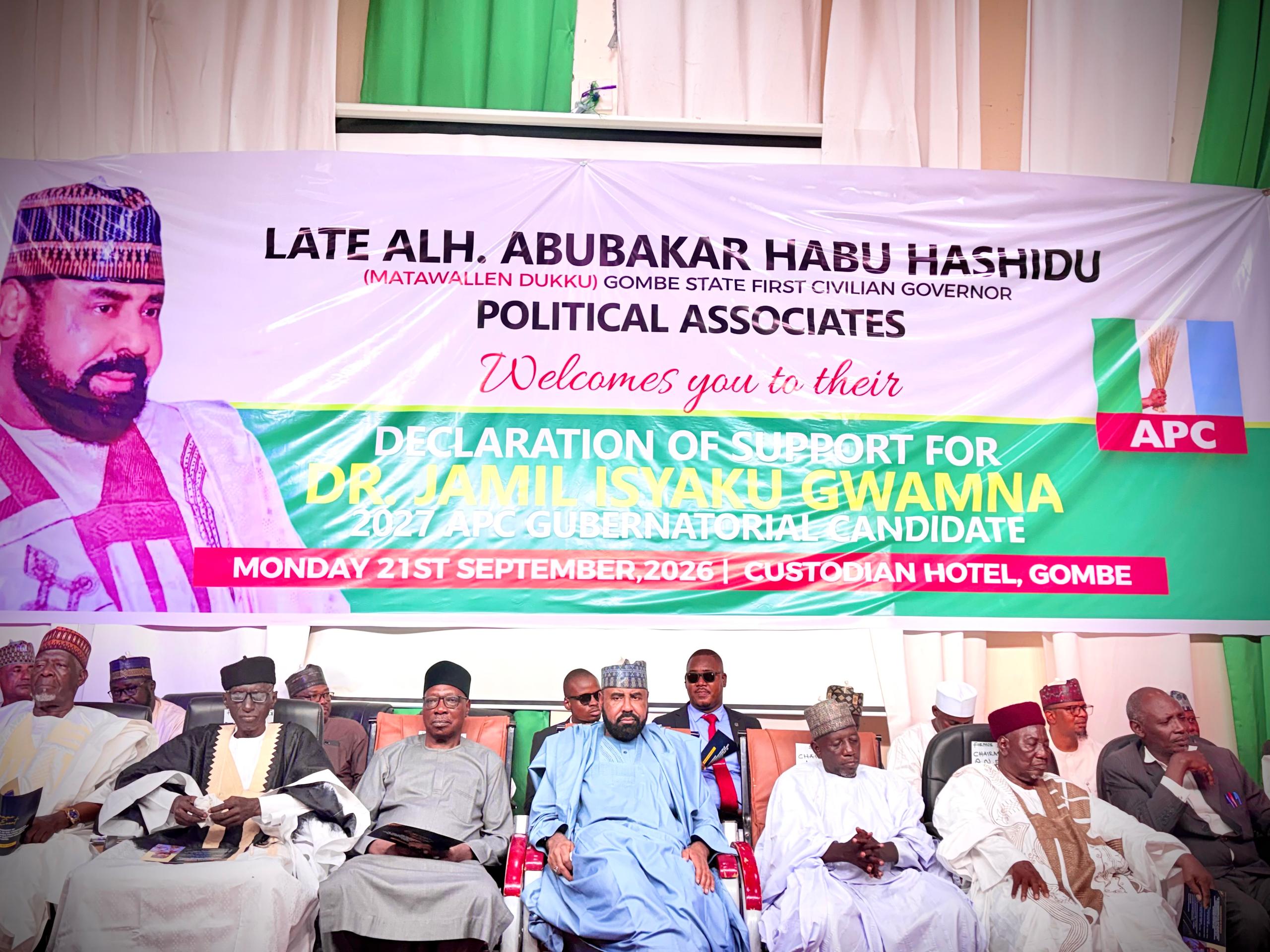 HASHIDU political associates endorse Dr Jamil Gwamna