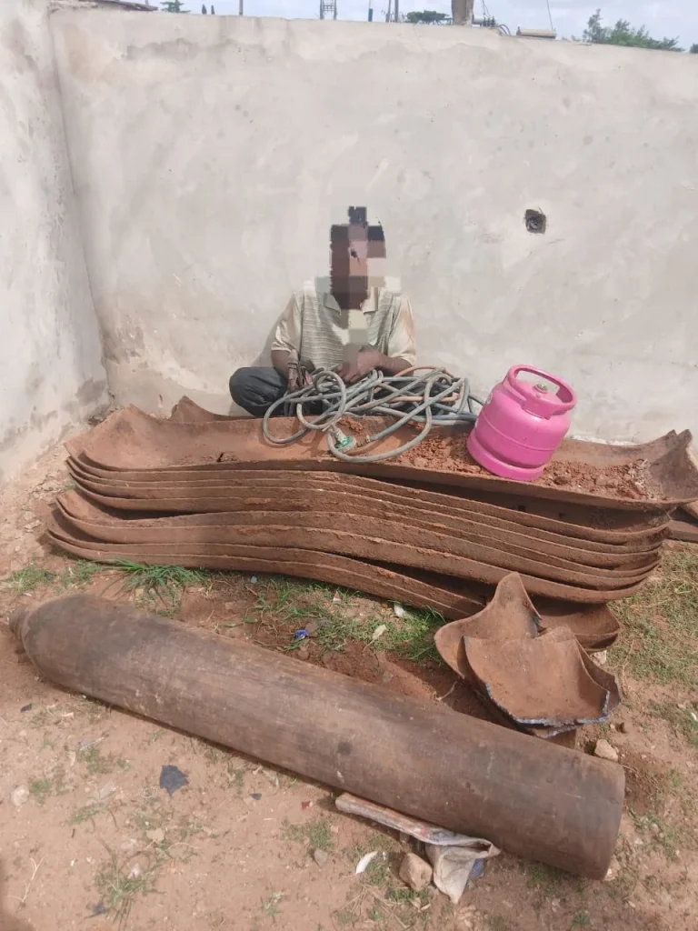 Police arrest man for vandalising railway infrastructure in Ogun