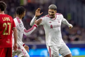 Barcola hits hat-trick as Liverpool thrash LASK 6-3