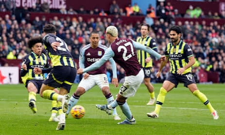 Aston Villa beat Man City’s 2-1, end winning run in Premier League